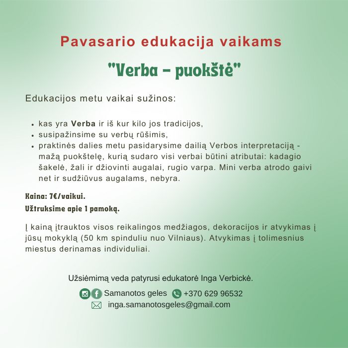 Verba - puokštė